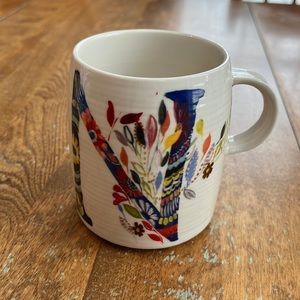 Anthropologie Monogram “N” Mug Starla Halfmann